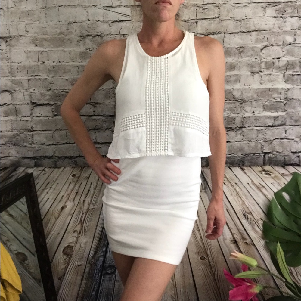 ‼️American Eagle Outfitters White Dress Size O/L4